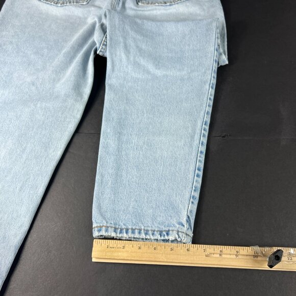 VTG 90s Levi's Jeans Women Measured 33x29 522 Tapered  Light Blue Denim Tag 16 M - Picture 11 of 16